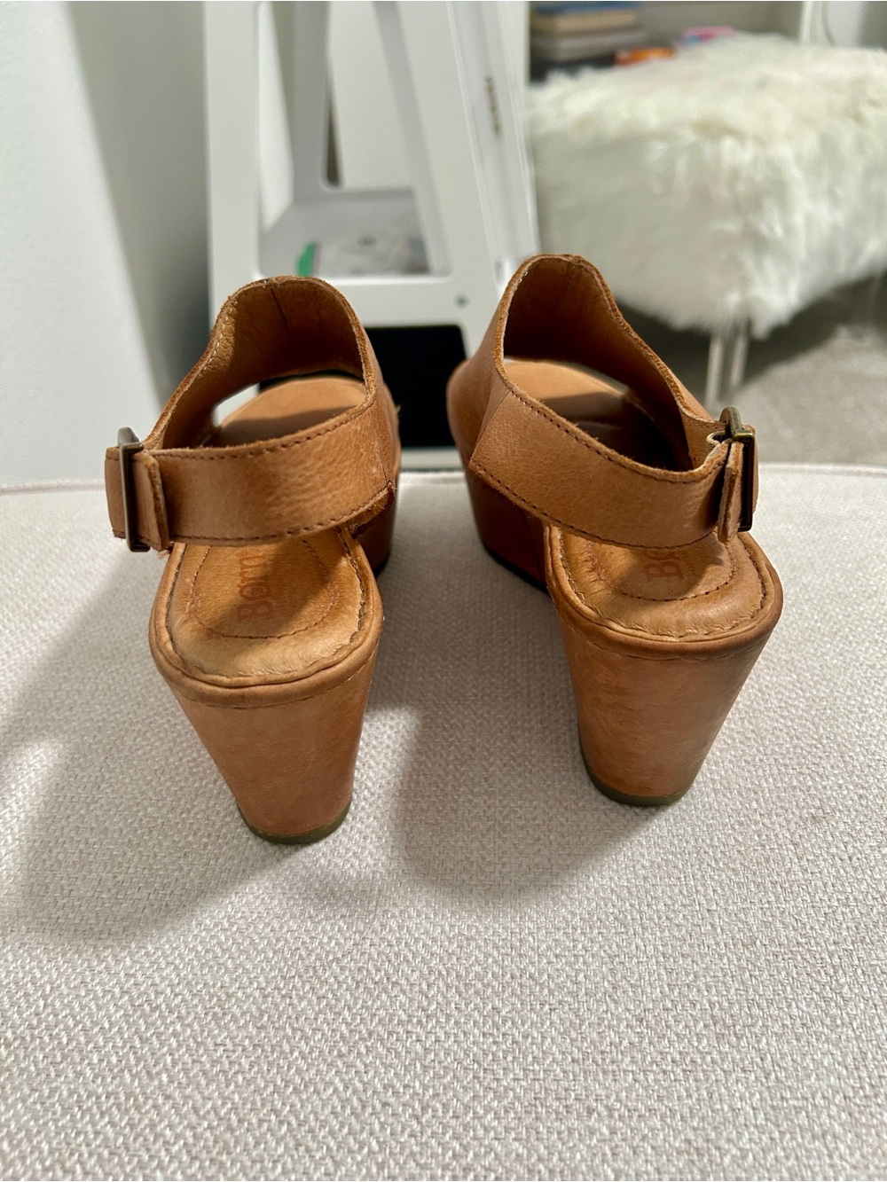 Born Orbit Platform Slingback Wedges - Picture 3 of 5